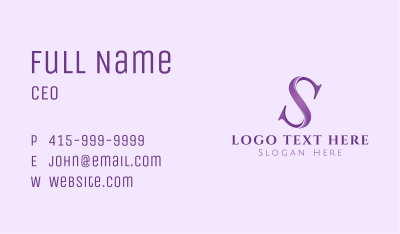 Corporate Letter S Business Card Image Preview