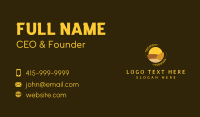 Sunset Field Wheat Grain Business Card Design