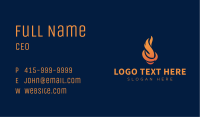 Fiery Dancing Flame Business Card Image Preview