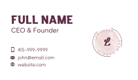 Feminine Beauty Lettermark Business Card Image Preview