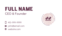 Feminine Beauty Lettermark Business Card Preview