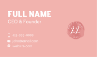 Watercolor Brush Circle Business Card Image Preview
