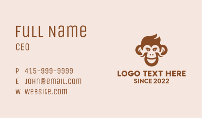 Monkey Clan Video game  Business Card Image Preview