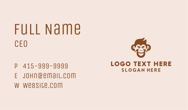 Monkey Clan Video game  Business Card Design Image Preview