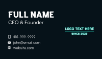 Techno Consulting Wordmark Business Card Design