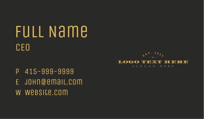 Premium Store Wordmark Business Card Image Preview