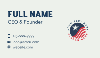 Star Circle Flag Business Card Image Preview