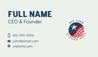 Star Circle Flag Business Card Image Preview