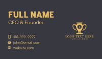 Trophy Championship Award Business Card Preview