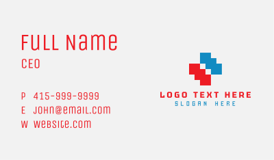 Digital Pixel Technology Business Card Image Preview