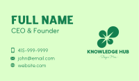 Green Leaf Spark Business Card Image Preview
