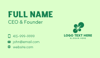 Green Leaf Spark Business Card Preview