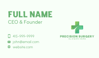 Green Medical Cross Business Card Image Preview