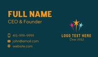 Star Fireworks Celebration  Business Card Design