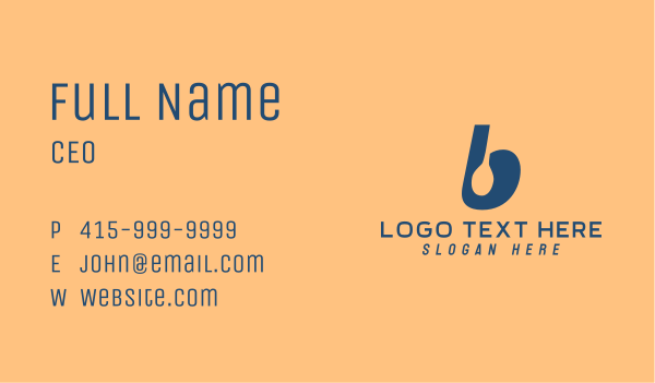 Letter B Restaurant  Business Card Design Image Preview