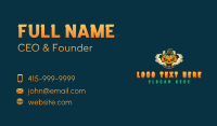 Vaping Spooky Pumpkin Business Card Preview