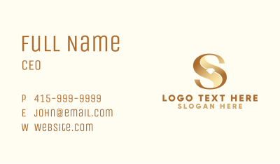 Luxury Diamond Letter S  Business Card Image Preview