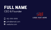 United States America Flag Business Card Design