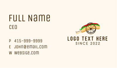 Hot Dog Wheel Cart Business Card Image Preview