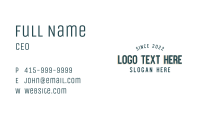 Simple Generic Wordmark Business Card Image Preview