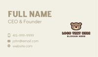 Happy Bear Glasses Business Card Image Preview