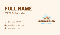 Mountain River Sunrise Business Card Image Preview