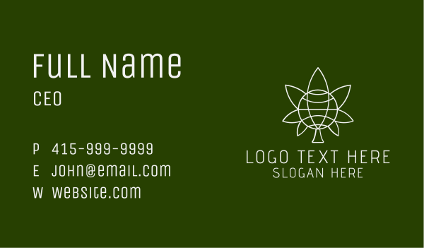 Global Weed Company Business Card Design Image Preview