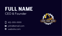 Construction Excavator Machine Business Card Image Preview