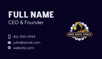 Construction Excavator Machine Business Card Image Preview