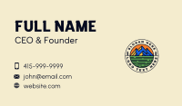 Mountain Field Journey Business Card Design