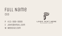 Online Marketing Letter P Business Card Image Preview