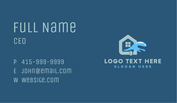 Home Water Plumbing Business Card Design Image Preview