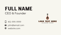 African Mandolin Instrument Business Card Image Preview