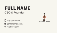 African Mandolin Instrument Business Card Image Preview