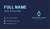 Blue Aqua Droplet Business Card Design
