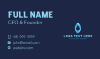 Blue Aqua Droplet Business Card Image Preview