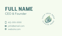 Organic Leaf Spa Business Card Image Preview
