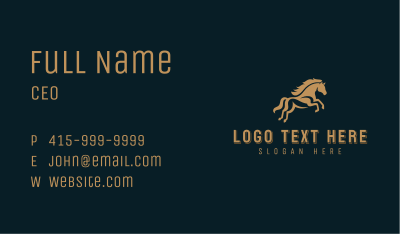 Horse Racing Equestrian Business Card Image Preview