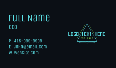 Cyberspace Game Program  Business Card Image Preview