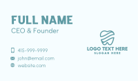 Blue Tooth Waves Business Card Design