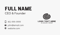 Letter G Multimedia Company Business Card Design