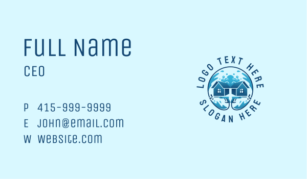 Home Hydro Power Wash Business Card Design Image Preview