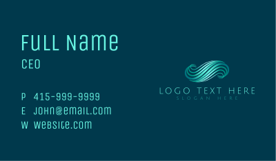 Business Wellness Wave Business Card Image Preview