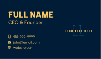 Modern Tech Letter Business Card Image Preview