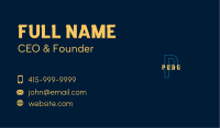 Modern Tech Letter Business Card Image Preview