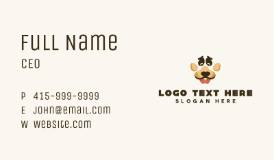Dog Paw Puppy Business Card Image Preview