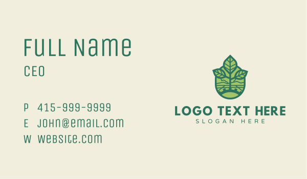 Eco Leaf Gear Business Card Design Image Preview
