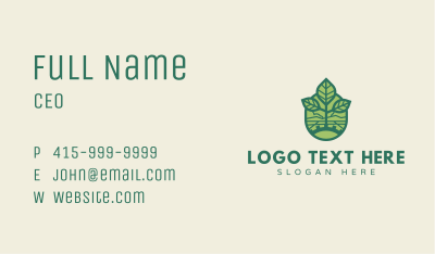Eco Leaf Gear Business Card Image Preview
