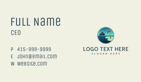 Beach Resort Cruise Business Card Design Image Preview