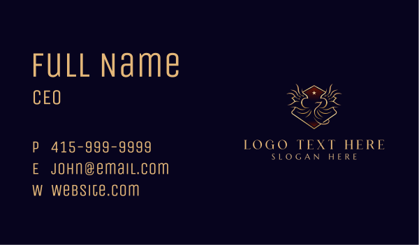 Phoenix Wings Luxury Business Card Design Image Preview